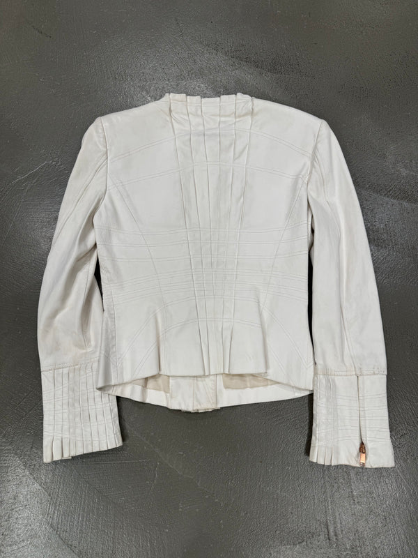 S/S 2004 Gucci by Tom Ford paneled leather jacket