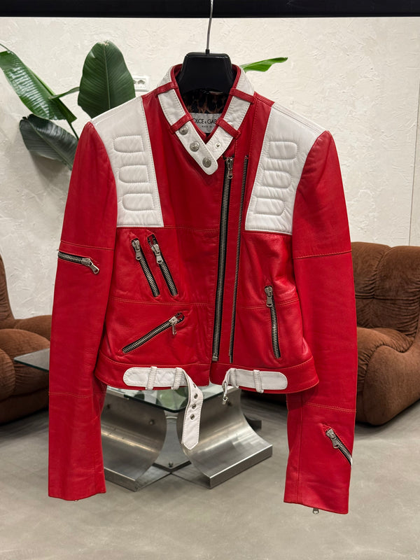 S/S2001 Dolce & Gabbana biker leather jacket