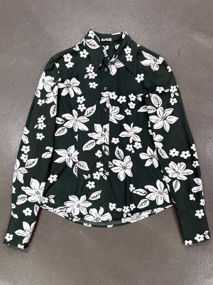 S/S2003 Miu Miu floral green shirt