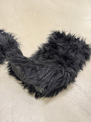 2000s Prada faux fur boots