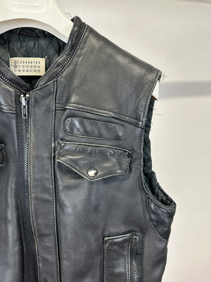 A/W 2002 Maison Margiela artisanal patchwork leather jacket