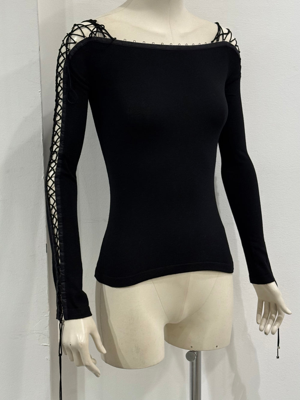 2003 Dolce & Gabbana lace-up bondage top