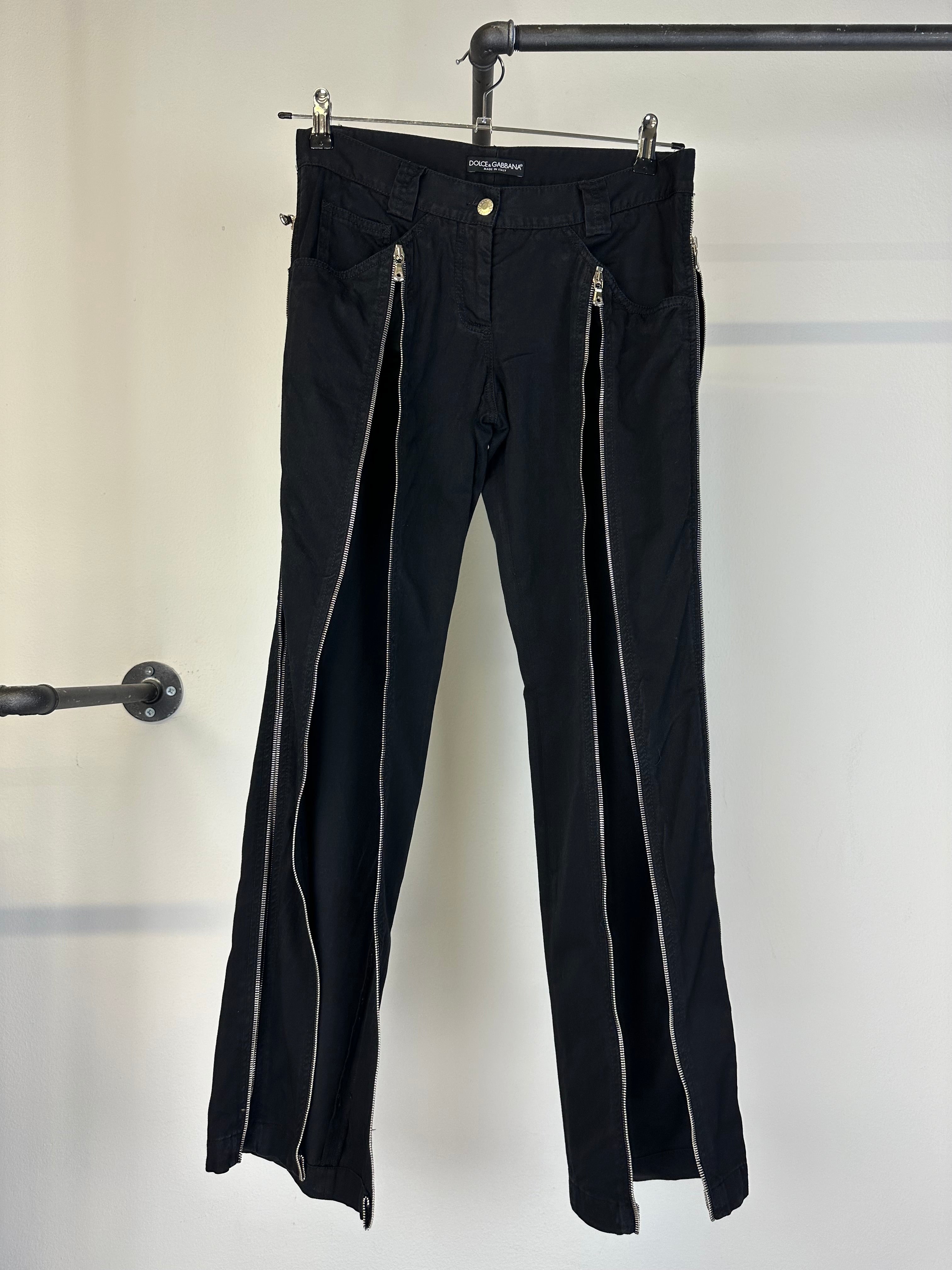 SS2003 Dolce & Gabbana Sex zipper pants