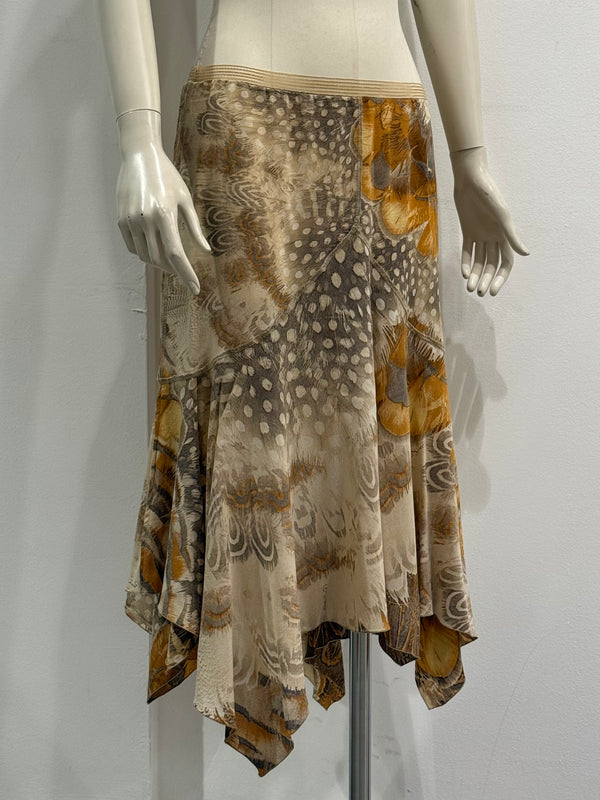 S/S2004 Roberto Cavalli feather print set