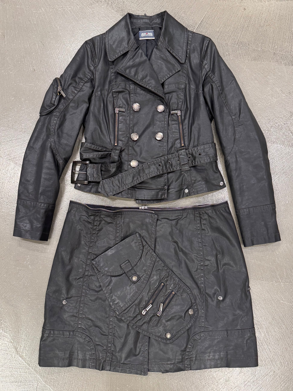 2000s Jean Paul Gaultier detachable 3 in 1 modular coated trench coat