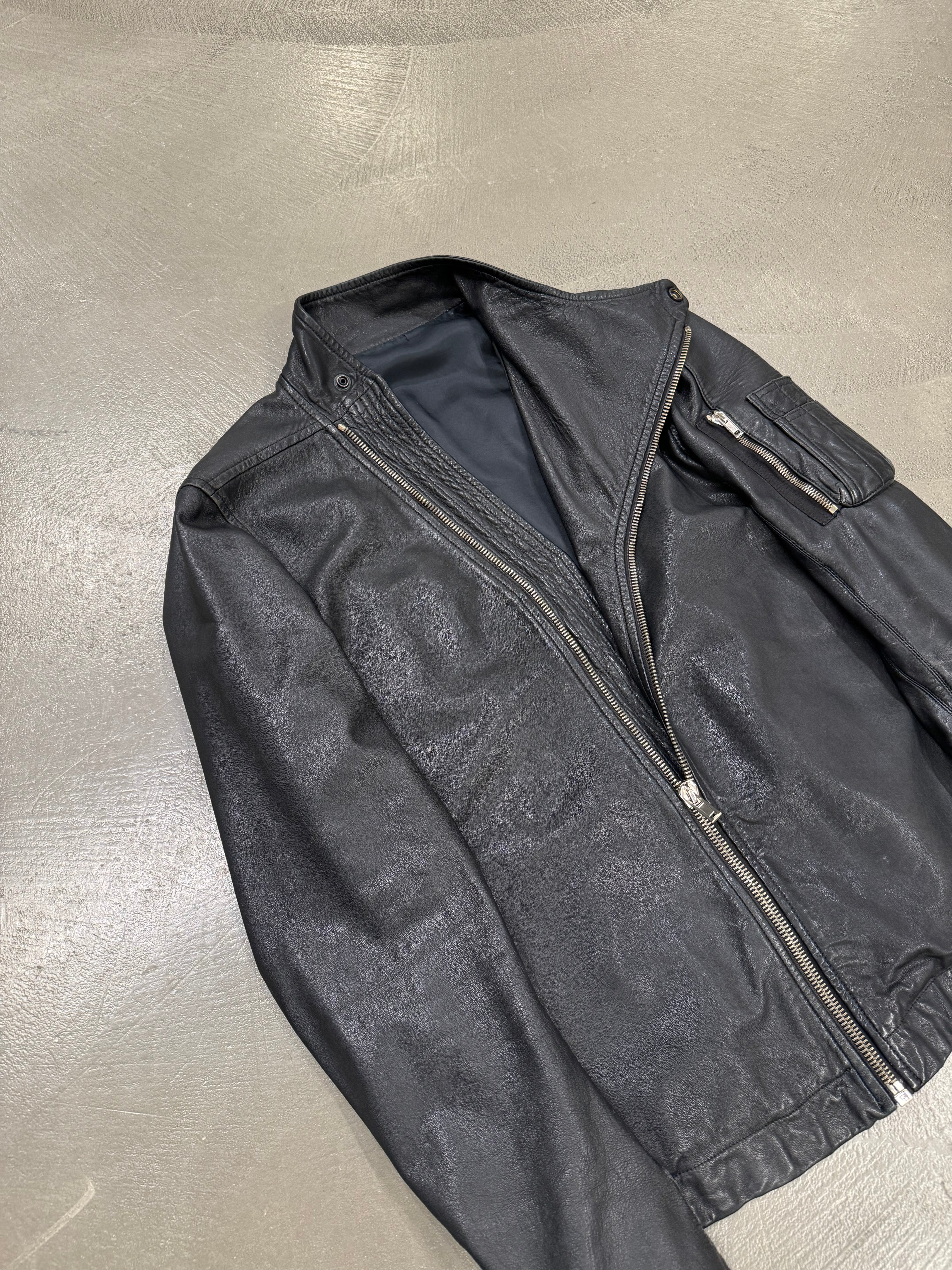 S/S 2010 Rick Owens backzip leather jacket