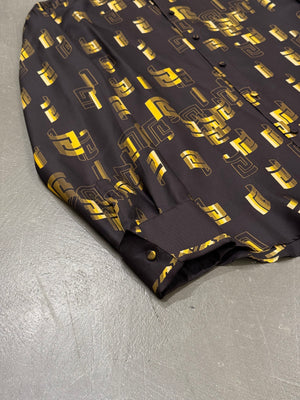 1990s Gianni Versace geometric silk shirt