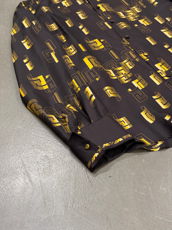 1990s Gianni Versace geometric silk shirt