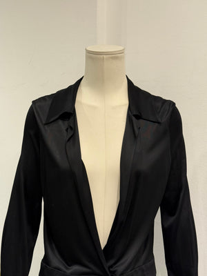 2000s Gucci by Tom Ford long sleeve wrap dress
