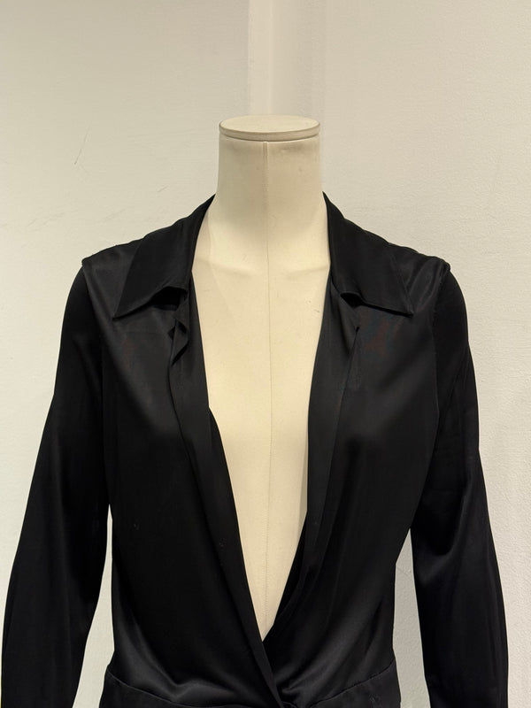 2000s Gucci by Tom Ford long sleeve wrap dress