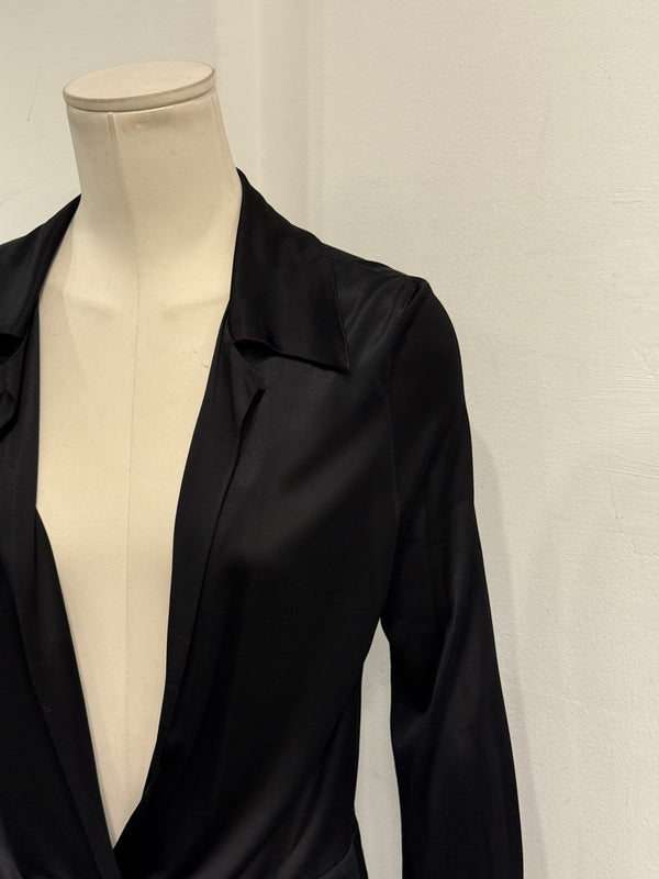 2000s Gucci by Tom Ford long sleeve wrap dress