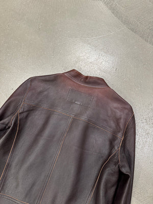 2000s Lous Vuitton faded leather jacket
