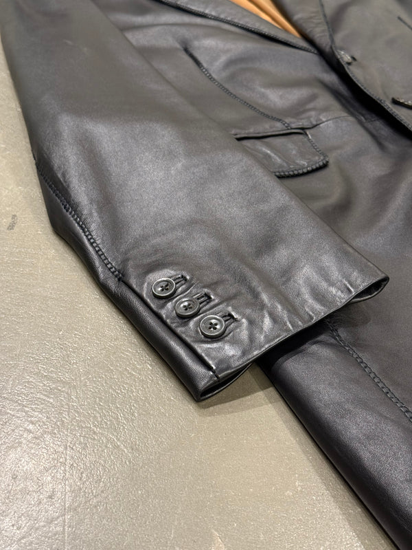 2000s Roberto Cavalli leather coat