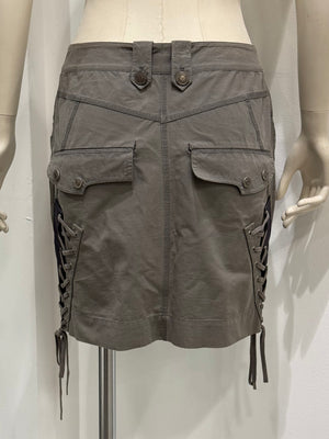 S/S2003 Christian Dior by John Galliano lace-up bondage mini skirt