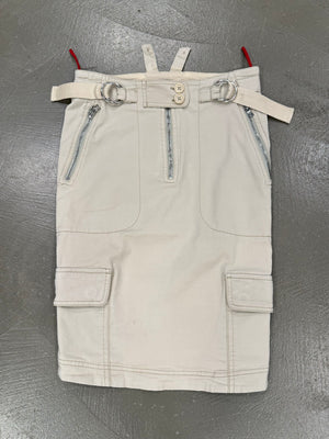 2000s Prada cargo belted skirt