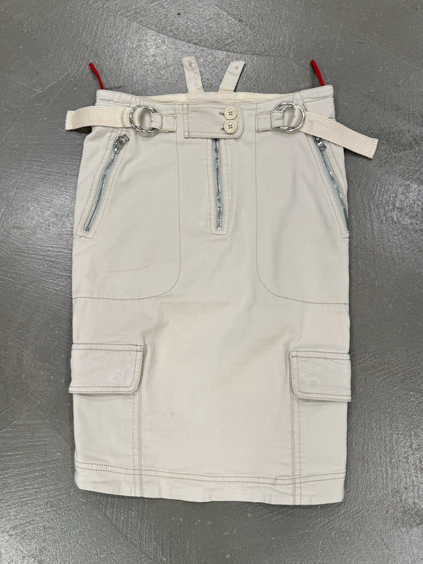2000s Prada cargo belted skirt