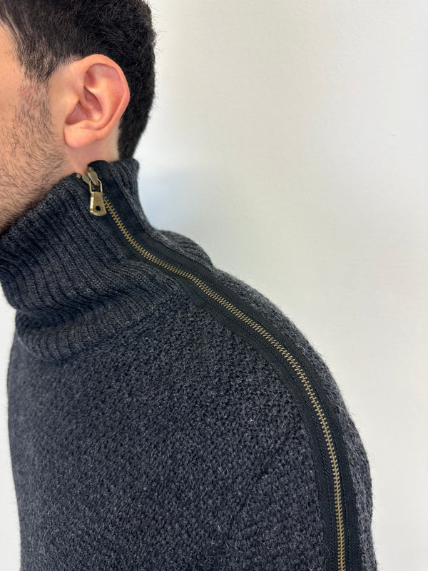 AW2003 Dolce & Gabbana full zipper modular sweater