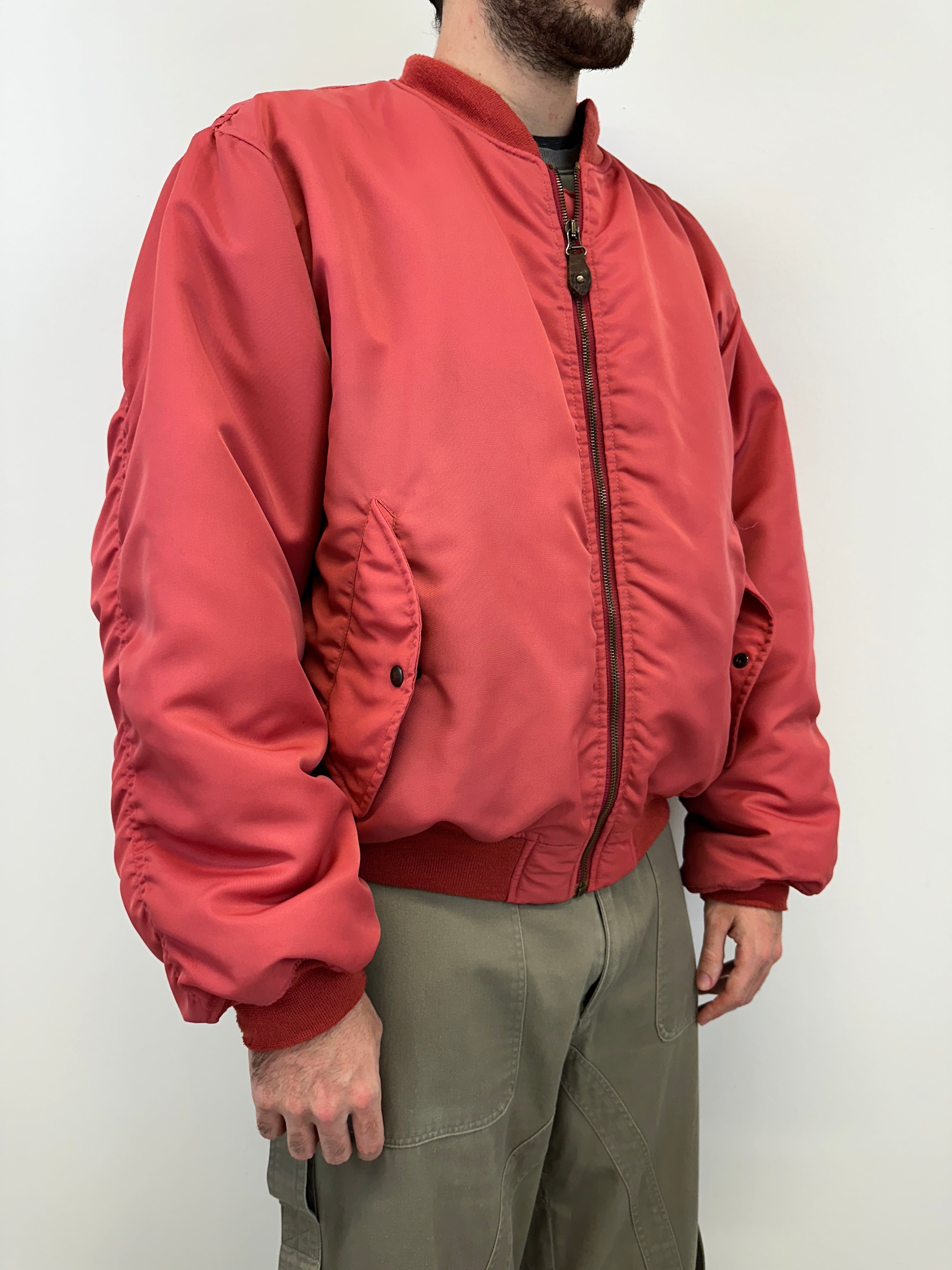 AW1993 Emporio Armani iridescent oversized bomber jacket