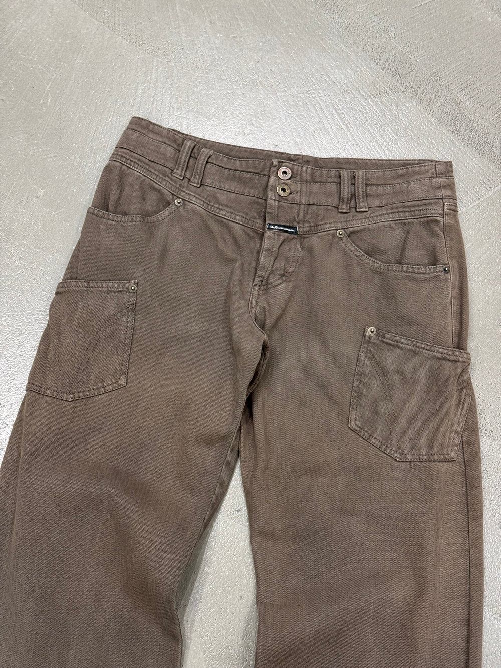 2003 Dolce & Gabbana asymmetrical work pants