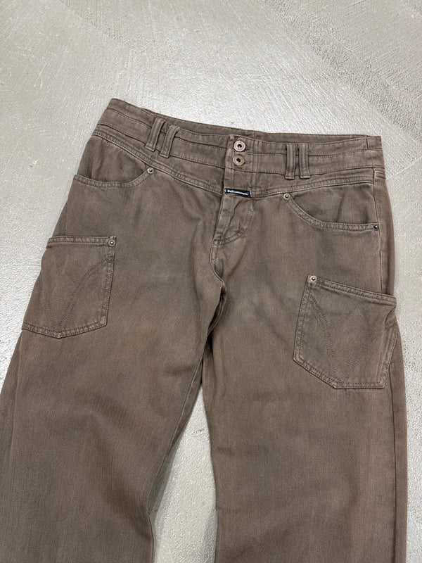 2003 Dolce & Gabbana asymmetrical work pants