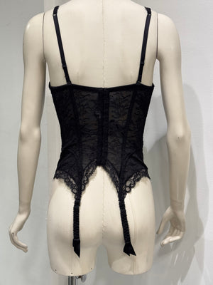 1990s Christian Dior lace corset bustier