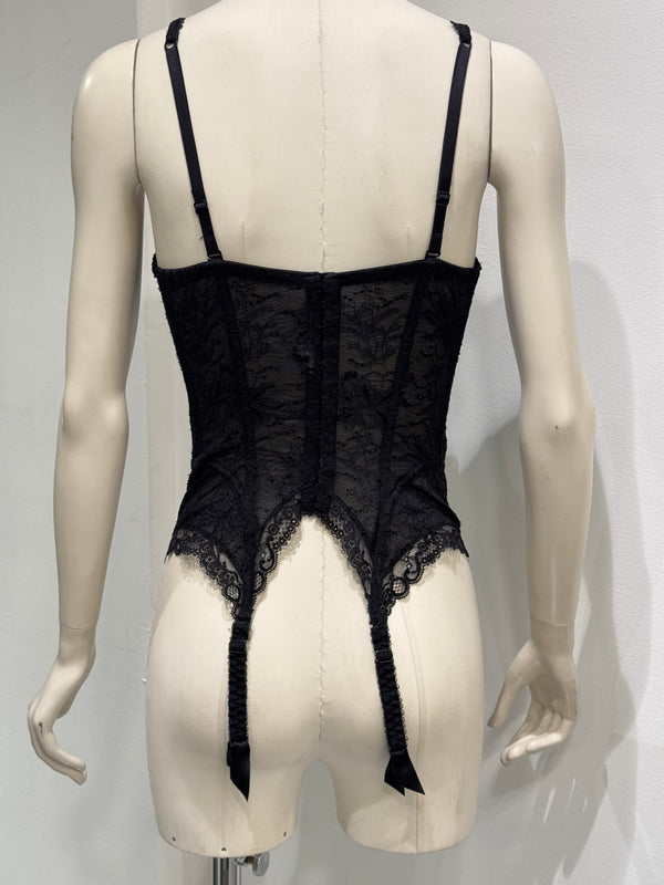1990s Christian Dior lace corset bustier