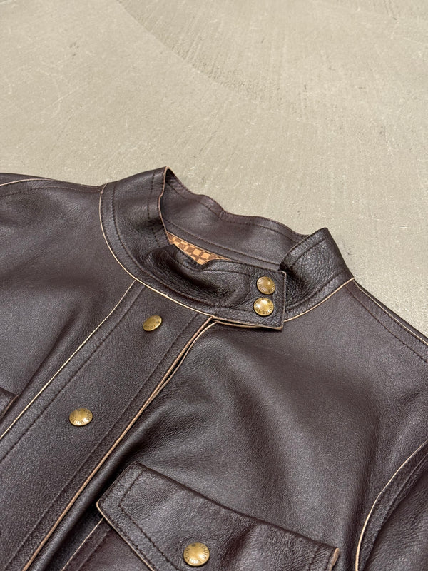 2000s Louis Vuitton moto biker leather jacket