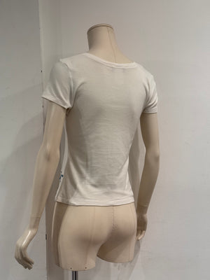 S/S2005 Christian Dior by John Galliano floral cotton t-shirt
