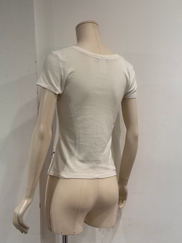 S/S2005 Christian Dior by John Galliano floral cotton t-shirt