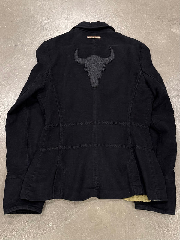 2000s Jean Paul Gaultier bull patch jacket