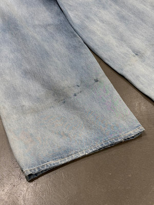 Vetements destroyed wide leg jeans