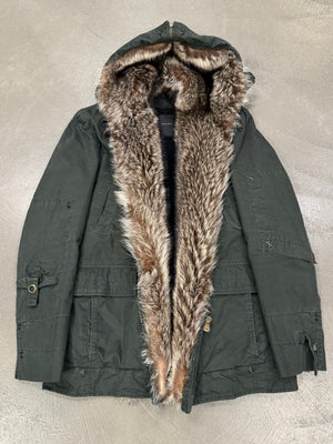 2010s Ermanno Scervino "Kanye" real marmot fur parka