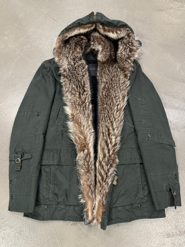 2010s Ermanno Scervino "Kanye" real marmot fur parka