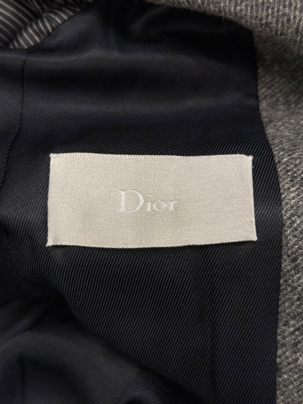 A/W2007 Dior Homme by Hedi Slimane military hooded wool coat