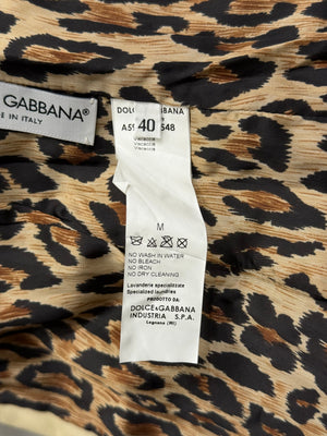 A/W2001 Dolce & Gabbana fur & leather biker jacket