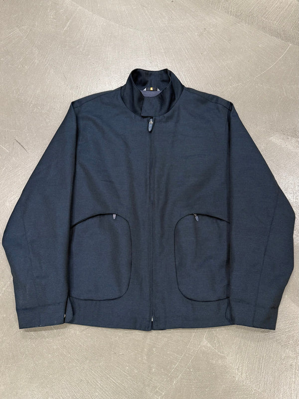 1990s Mandarina Duck egg cell zip-up jacket