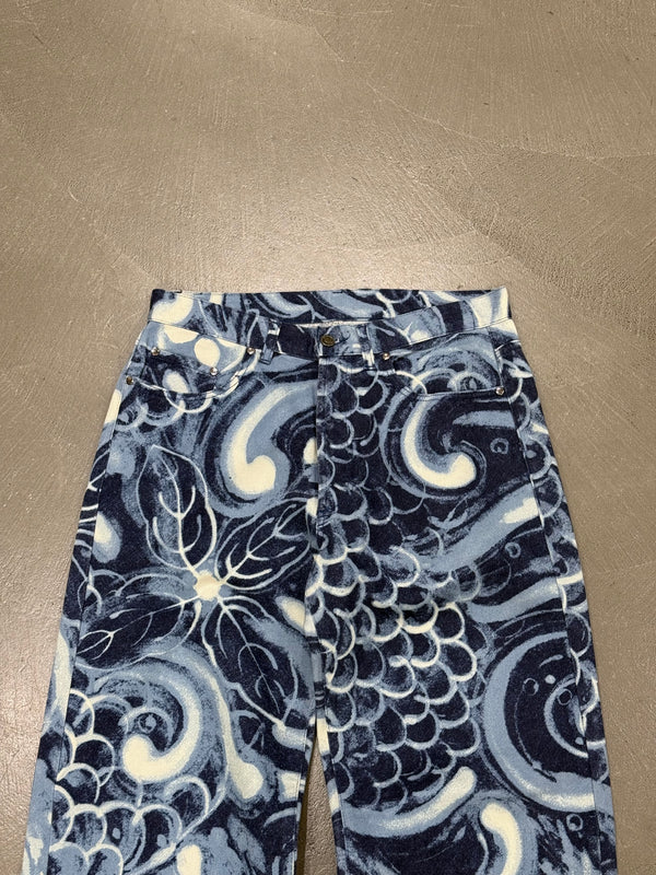S/S2001 Gucci by Tom Ford runway seaward print jeans