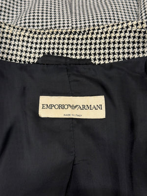 2001 Emporio Armani micro check tailored blazer