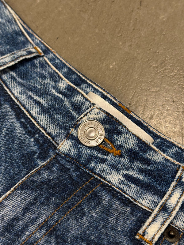 2020 Balenciaga trompe l'oeil faux jeans pants