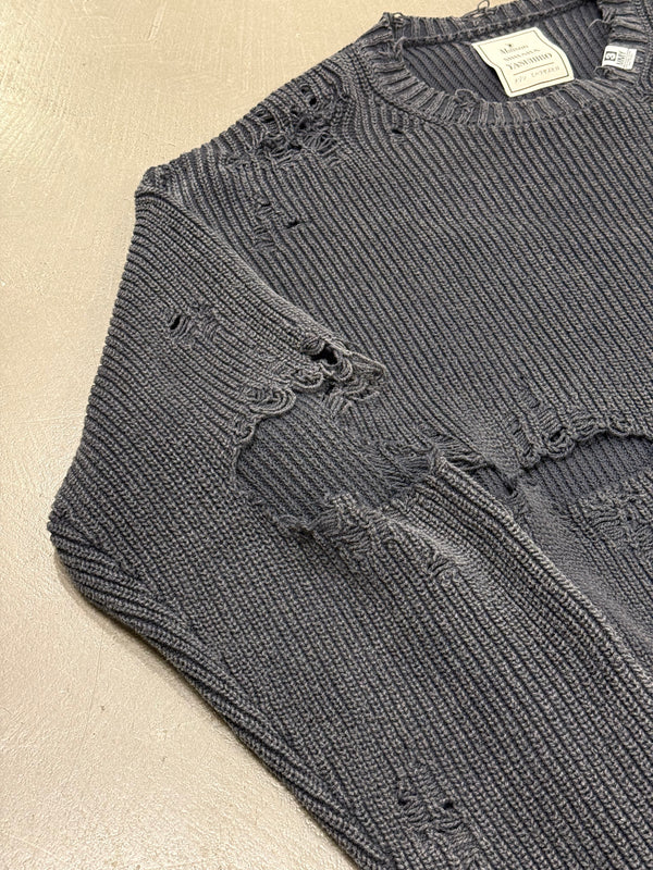 Maison Mihara Yasuhiro distressed knit sweater
