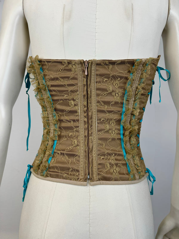 S/S 2002 Dolce & Gabbana runway Lace-Up Corset Top