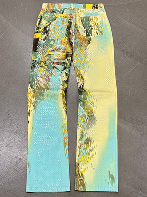 S/S2003 Roberto Cavalli parrot tropical pants