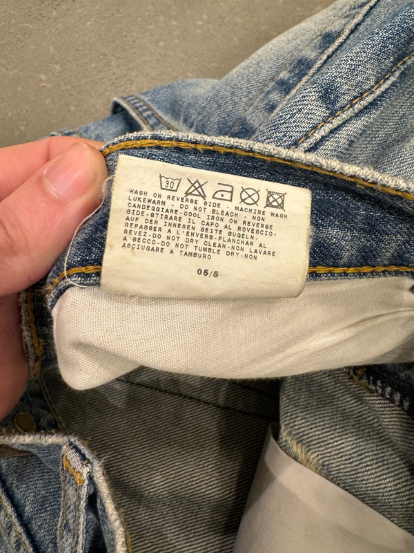 2000s Roberto Cavalli distressed jeans