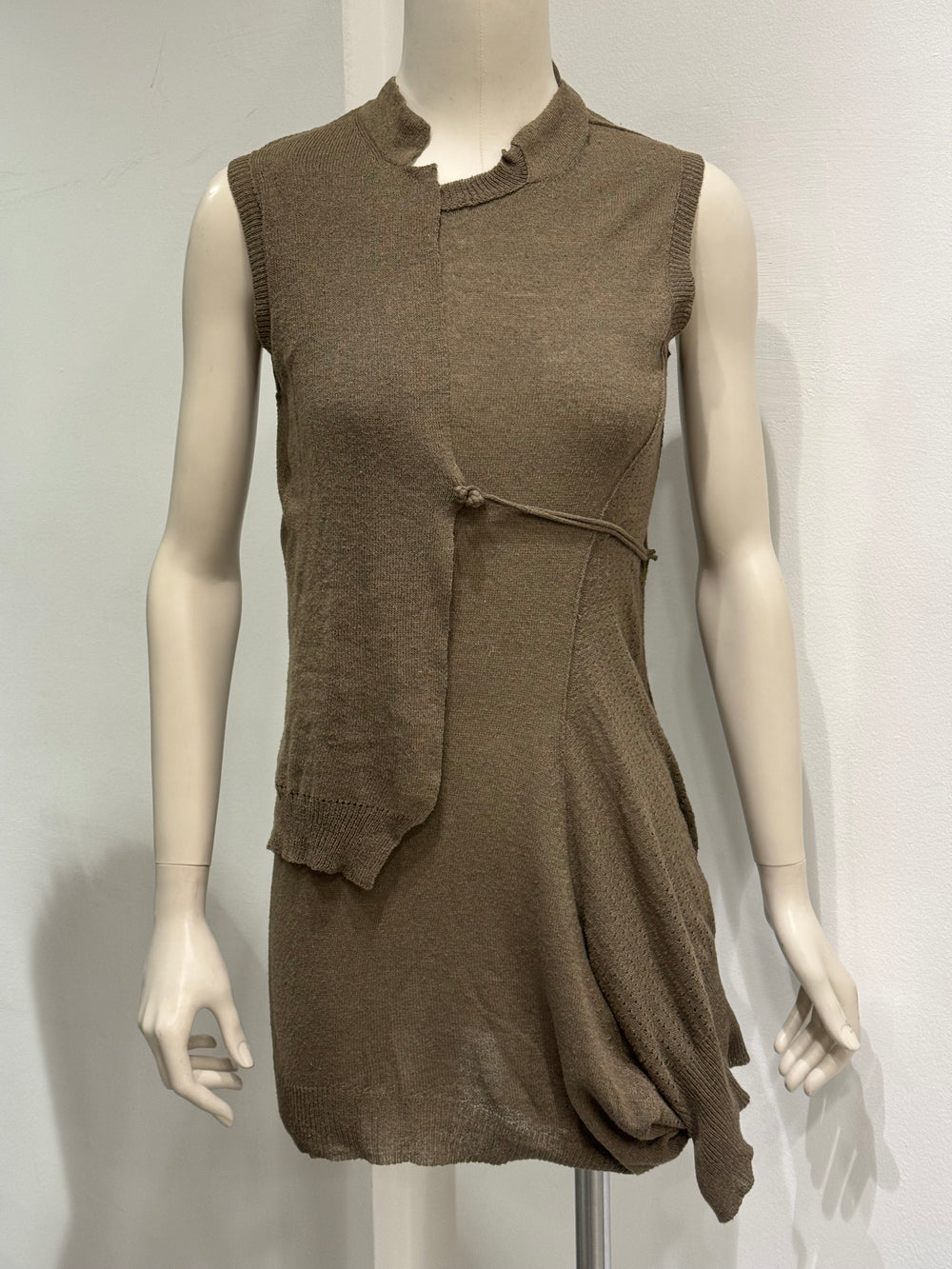 2000s Yohji Yamamoto sample asymmetrical long top