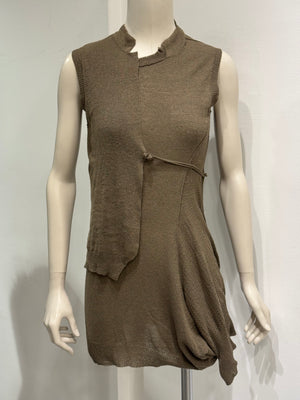 2000s Yohji Yamamoto sample asymmetrical long top