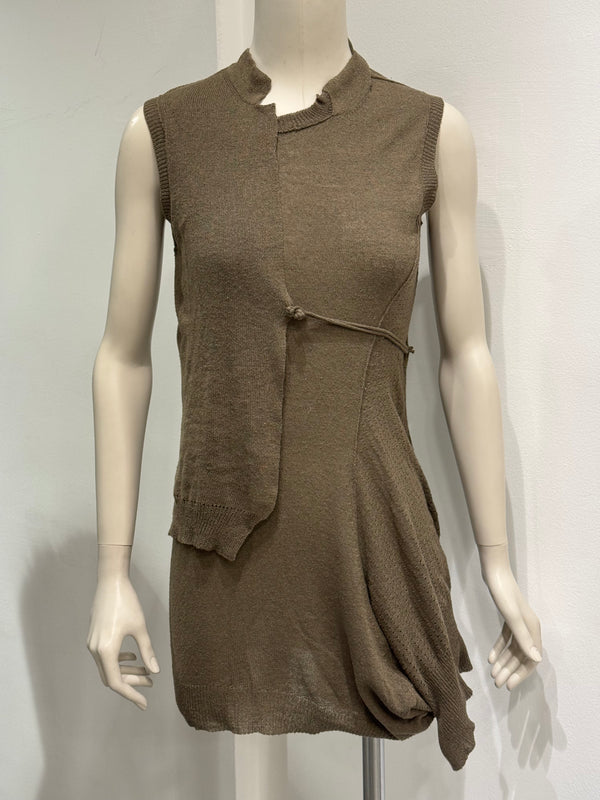 2000s Yohji Yamamoto sample asymmetrical long top