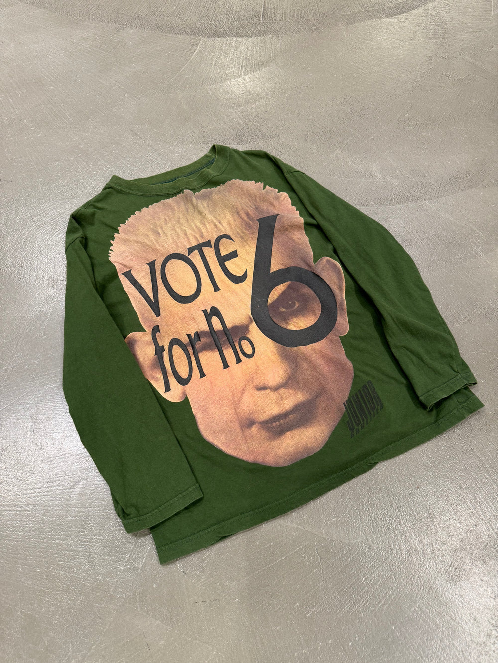 AW 1991 Jean Paul Gaultier "vote for no.6" long sleeve t-shirt