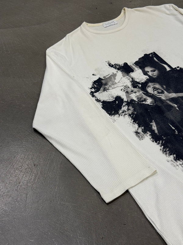 2020s Yohji Yamamoto oversized printed crewneck