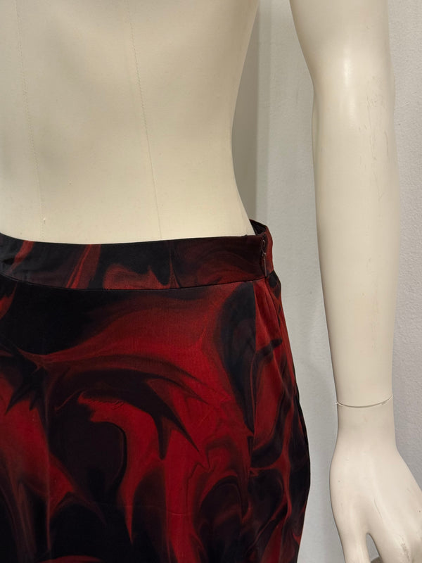 S/S2001 Gucci by Tom Ford lava print midi skirt