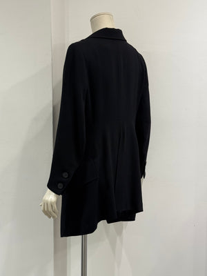 2000s Ann Demeulemeester fishtail wool coat